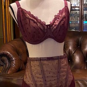 Gossard Intimates, Bra, High Waist Garter Belt EUC